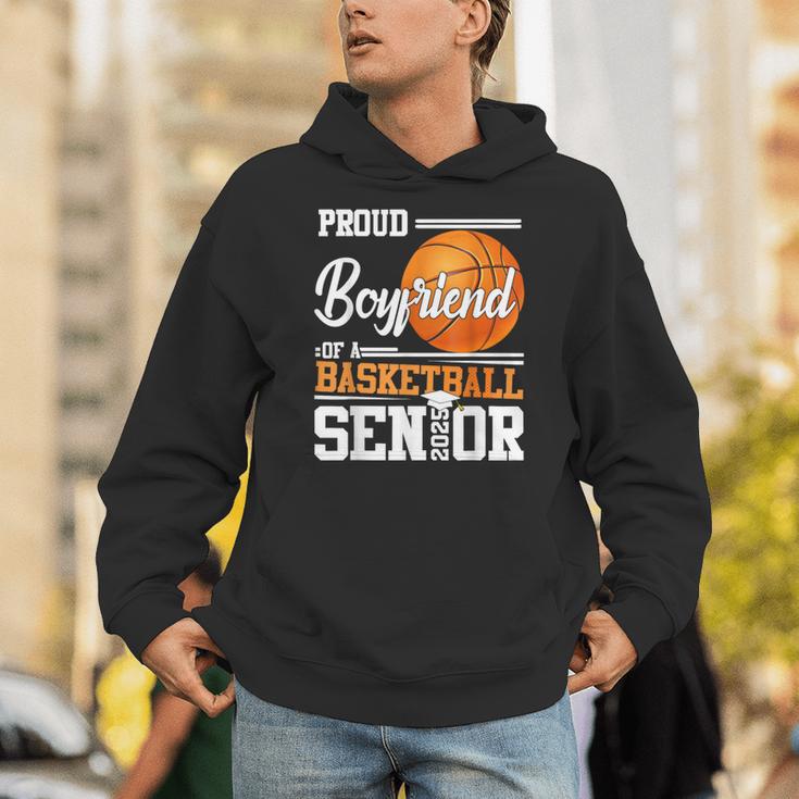 Proud Boyfriend Of A 2025 Senior Graduation Basketball Unisex Hoodie