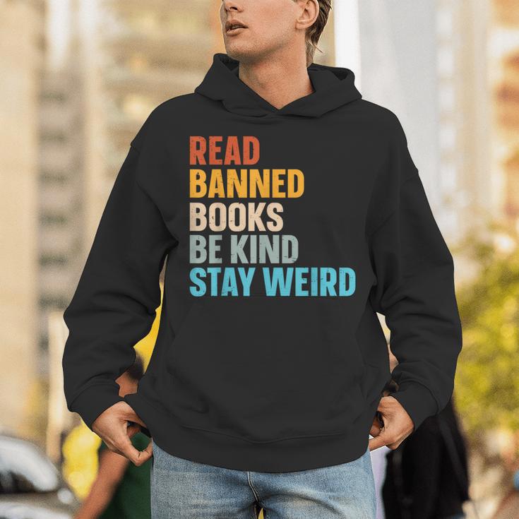 Read Banned Books Be Kind Stay Weird Unisex Hoodie Read Banned Books Be Kind Stay Weird Unisex Hoodie