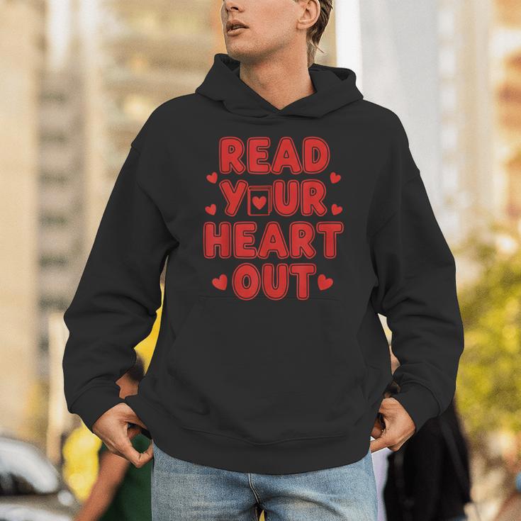 Read Your Heart Out Book Lover Reading Teachers Kids Unisex Hoodie