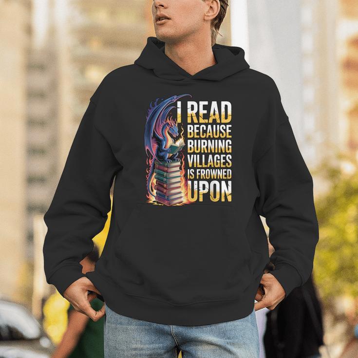 Reading Bookish Dragon Fantasy Unisex Hoodie
