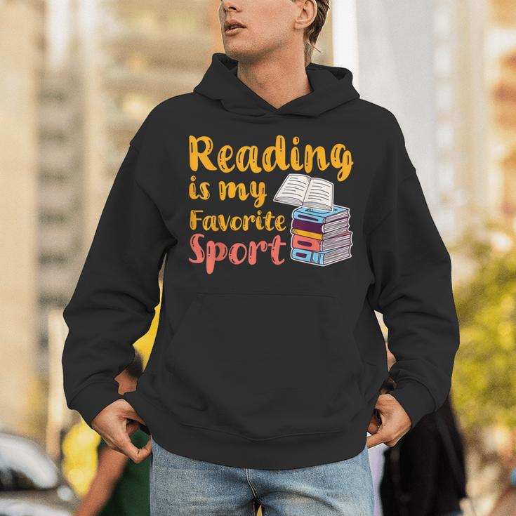 Reading Is My Favorite Sport Book Lovers Unisex Hoodie