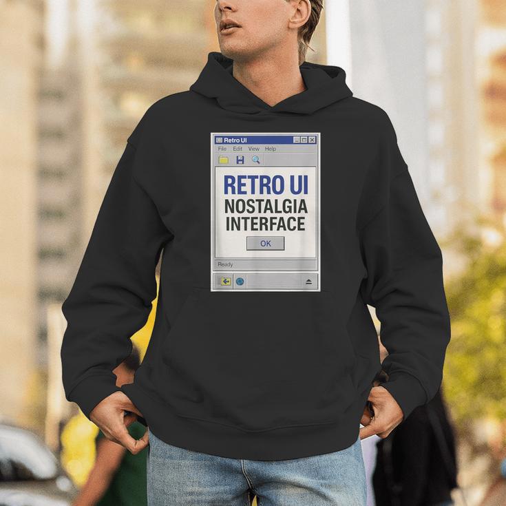 Retro Computer Dialog Box 90s Desktop Interface Nostalgia Unisex Hoodie