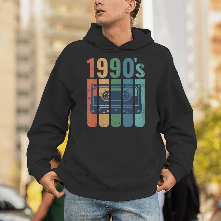 Retro Nineties Style Audio Tape Nostalgia Year 1990 Unisex Hoodie