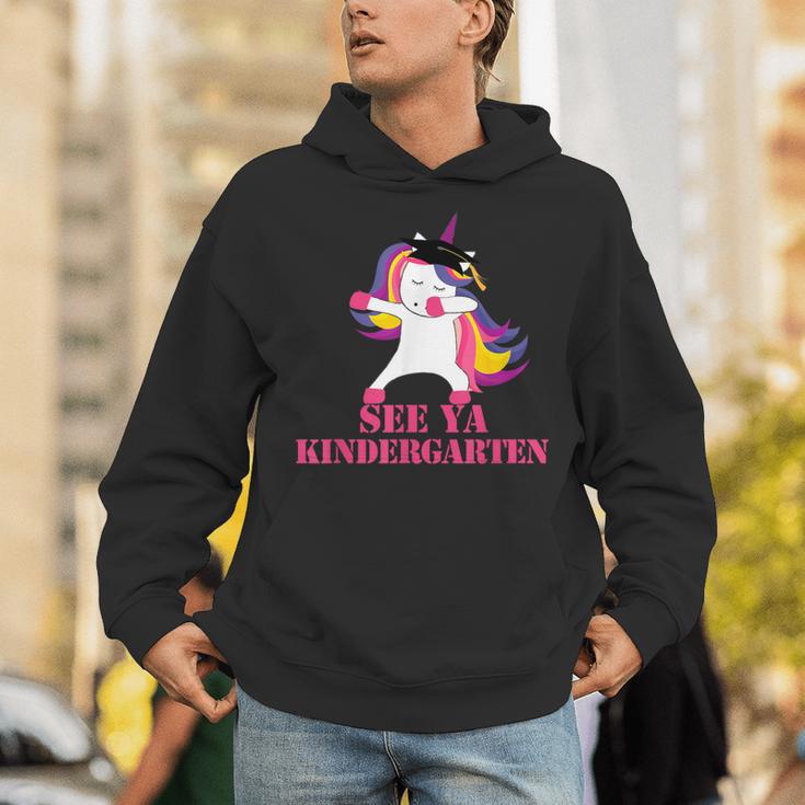 See Ya Kindergarten DABBING Unicorn Graduation Meme Unisex Hoodie
