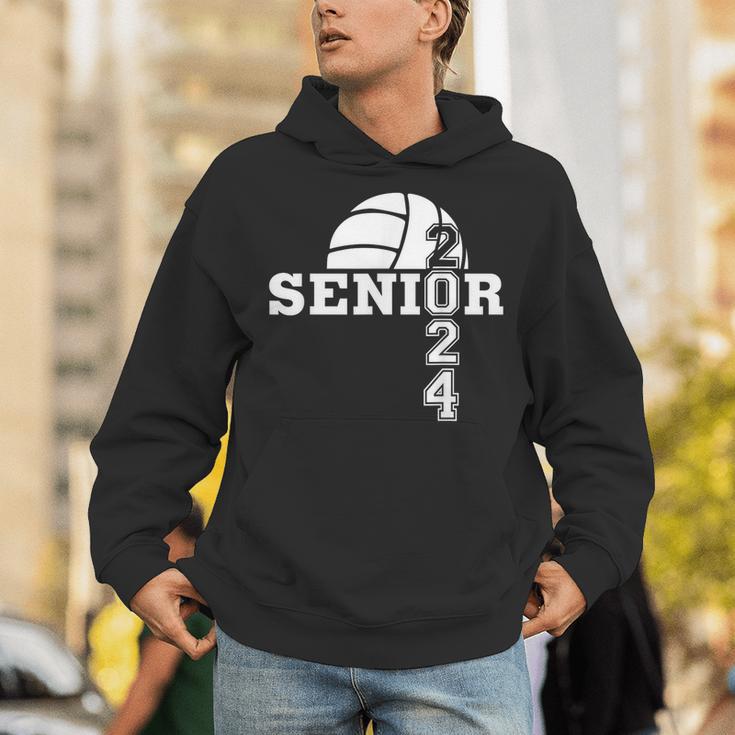 Senior Class Of 2024 Volleyball Seniors School Graduation Unisex Hoodie
