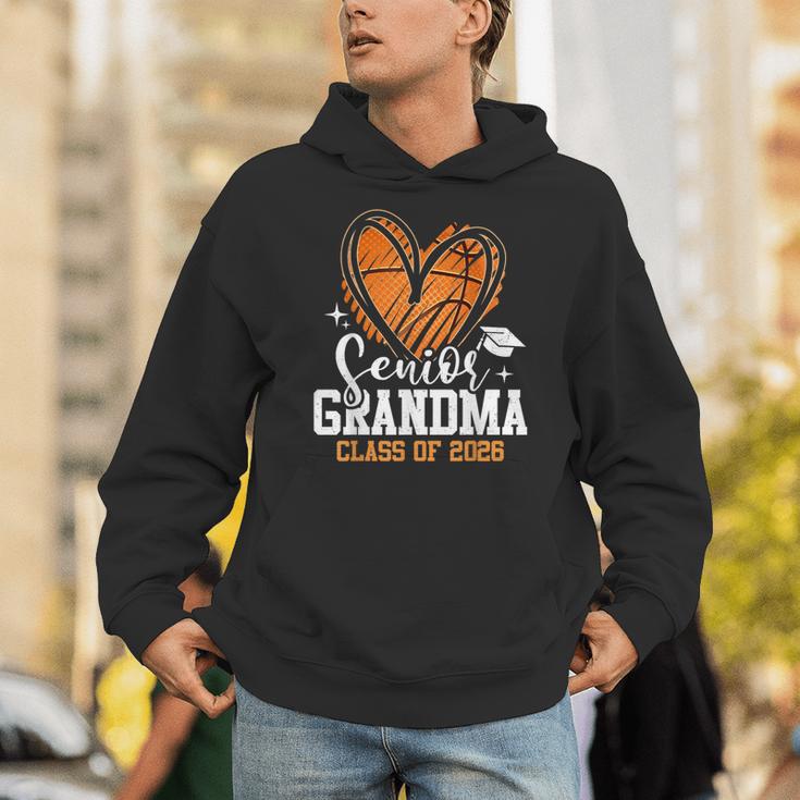 Senior Grandma Class Of 2026 Basketball Graduation Heart Unisex Hoodie