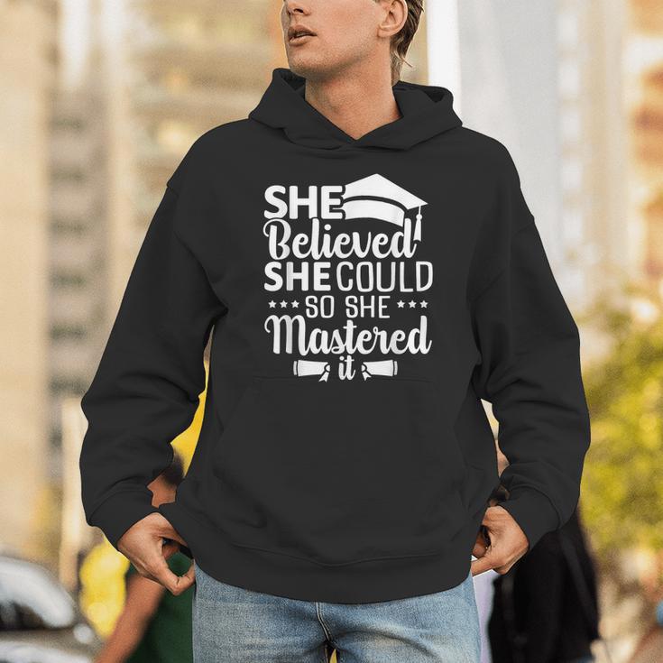 She Believed She Could So She Mastered It Graduation 2023 Unisex Hoodie