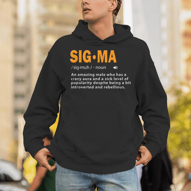 Sigma Male Definition Crazy Aura Lone Wolf Introvert Unisex Hoodie