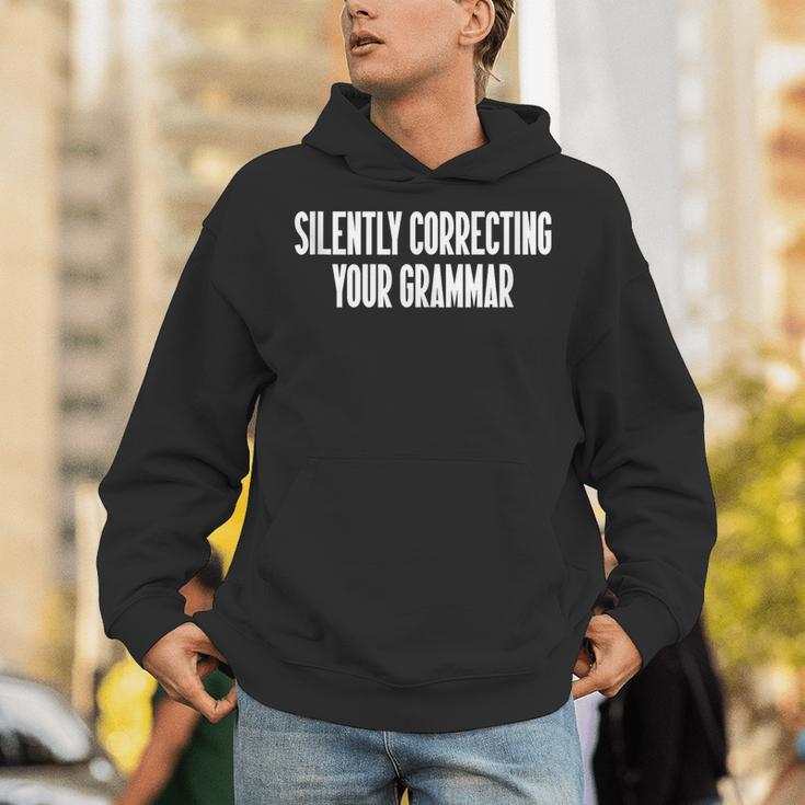 Silently Correcting Your Grammar Introvert Unisex Hoodie