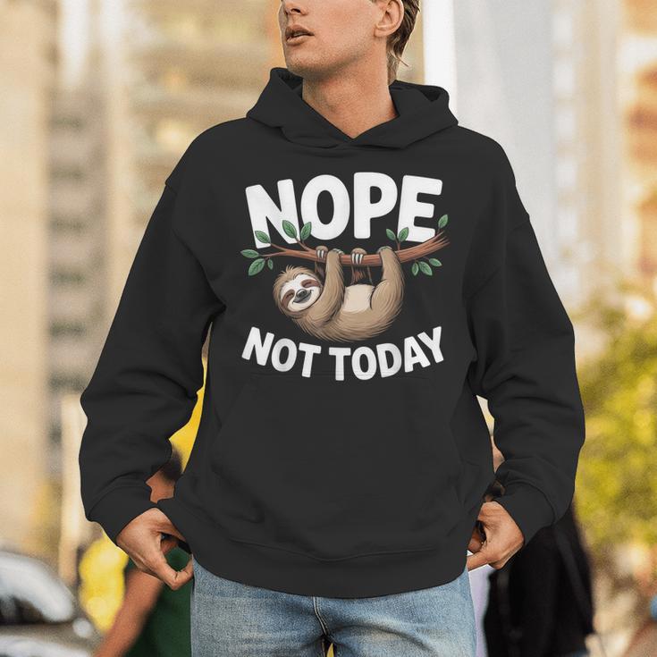 Sloth Shirts Cute Introvert Nope Not Today Sloth Unisex Hoodie