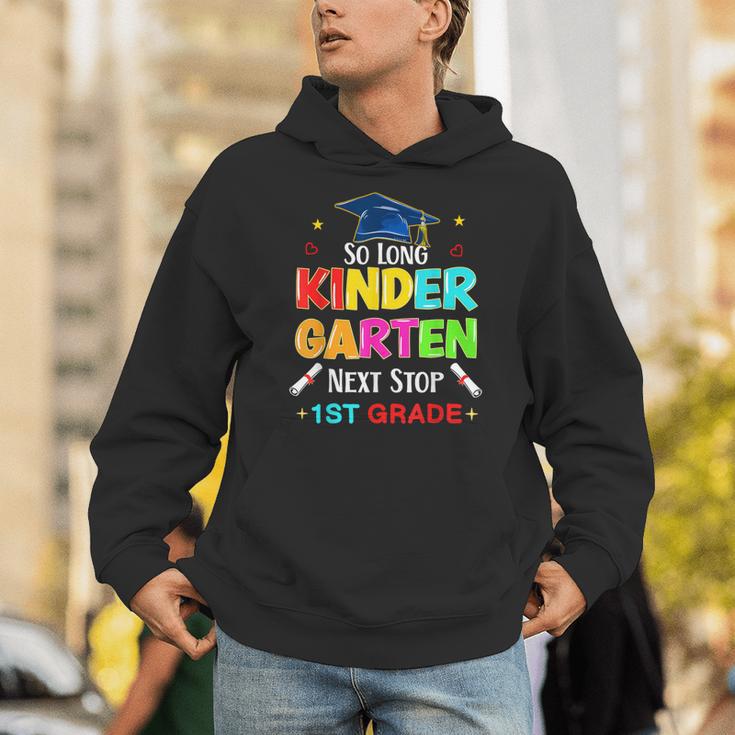 So Long Kindergarten Graduation 2025 Graduate 1st Grade Unisex Hoodie