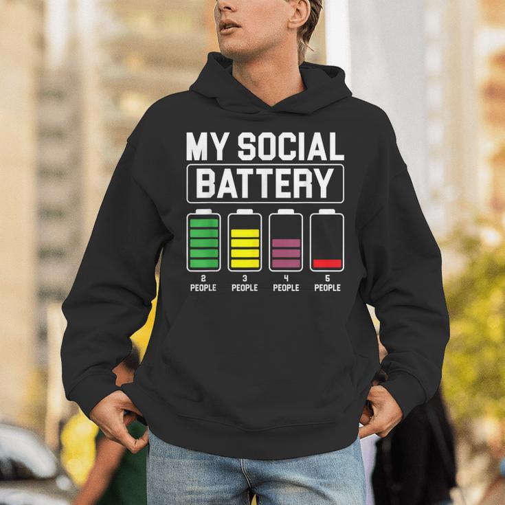 My Social Battery Introverted Low Energy Antisocial Unisex Hoodie