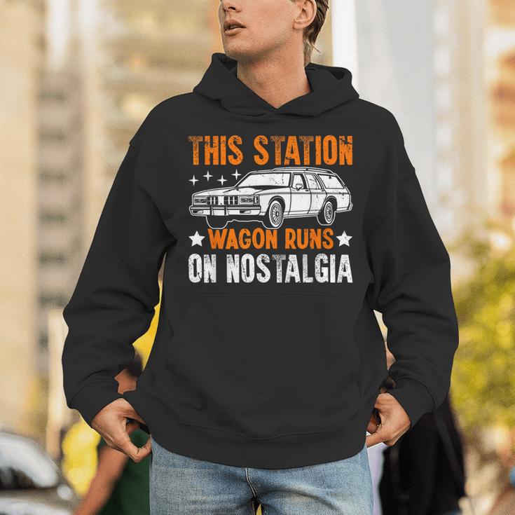 This Station Wagon Runs On Nostalgia Wagon Unisex Hoodie