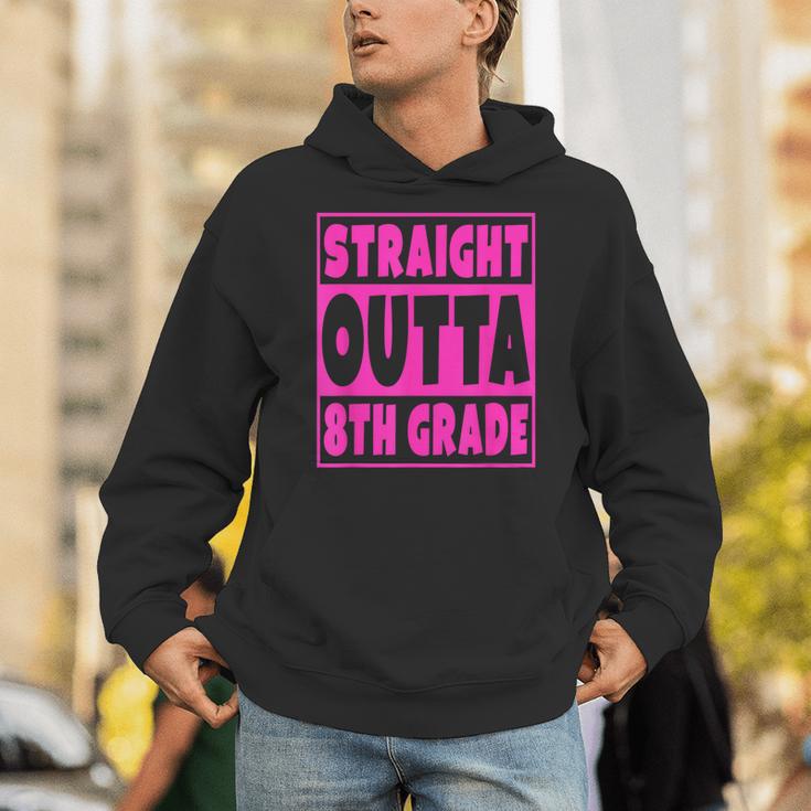 Straight Outta 8th Grade Graduation Eighth Grade T-Shirt Unisex Hoodie