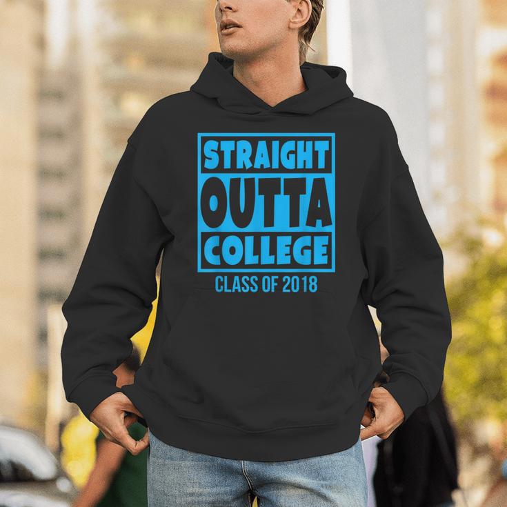Straight Outta College Class Of 2018 Graduation Shirt Unisex Hoodie