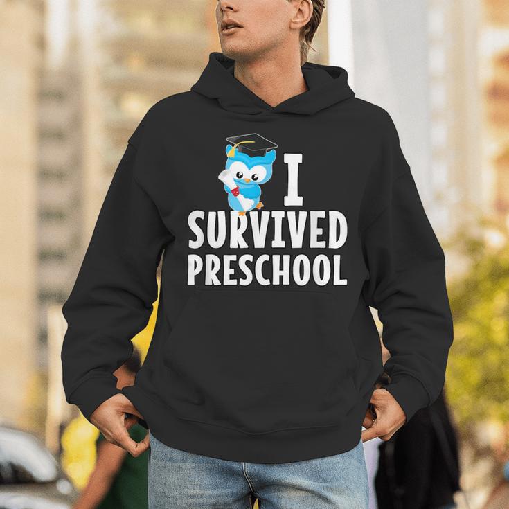 I Survived PreSchool Graduation Kids Owl Grad Shirt Unisex Hoodie