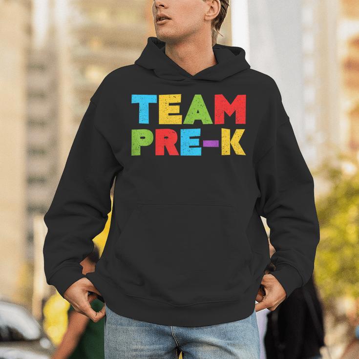 Team Pre-K Shirt Teacher Boy Girl Back To School Graduation Unisex Hoodie