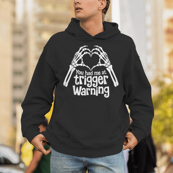 You Had Me At Trigger Warning Skeleton Book Reading Lover Unisex Hoodie You Had Me At Trigger Warning Skeleton Book Reading Lover Unisex Hoodie