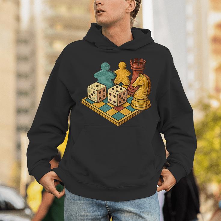 Vintage Board Game Art – Tabletop Nostalgia Unisex Hoodie