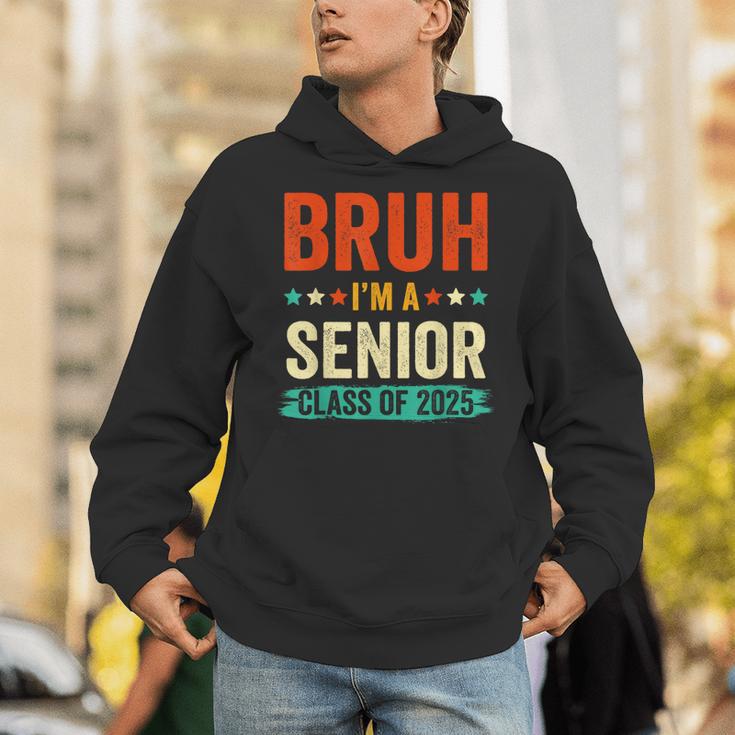Vintage Bruh I'm A Senior Class Of 2025 Graduation Women Men Unisex Hoodie