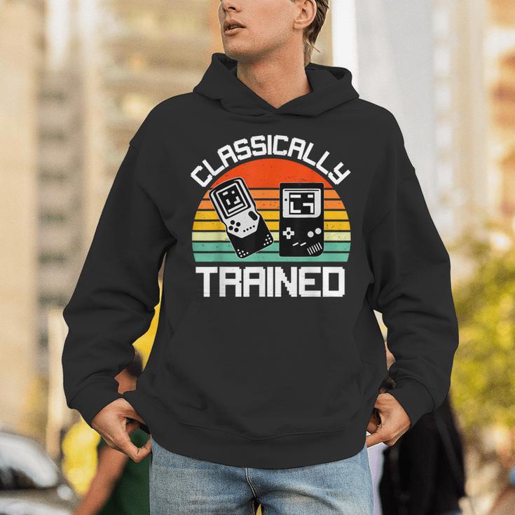 Vintage Retro Classically Trained Video Game 90s Nostalgia Unisex Hoodie