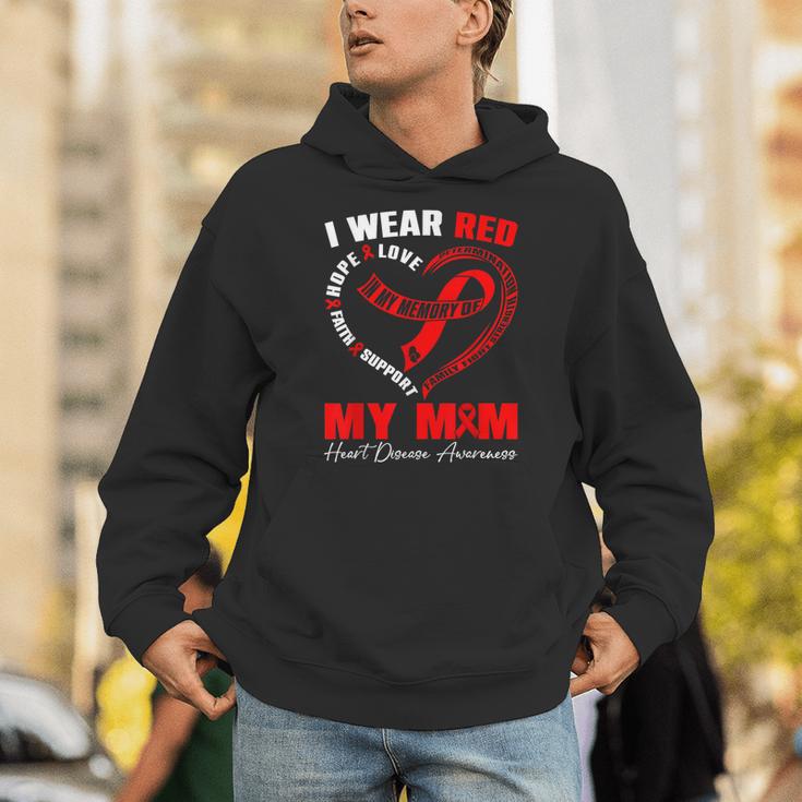 I Wear Red In My Memory Of My Mom Heart Disease Awareness Unisex Hoodie I Wear Red In My Memory Of My Mom Heart Disease Awareness Unisex Hoodie