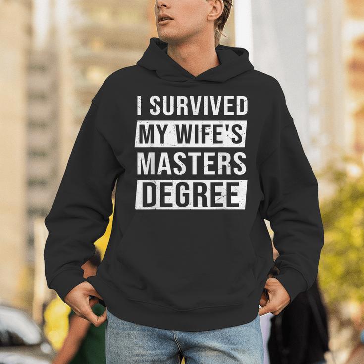 Wife Graduation I Survived My Wife's Master Degree Unisex Hoodie