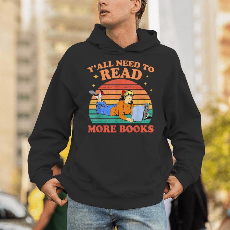 Y'All Need To Read More Books Book Lover Vintage Unisex Hoodie Y'All Need To Read More Books Book Lover Vintage Unisex Hoodie