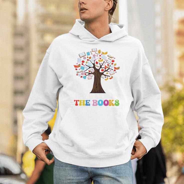 100 Days In The Books Reading Teacher 100th Day Of School Premium Tri-Blend Unisex Hoodie