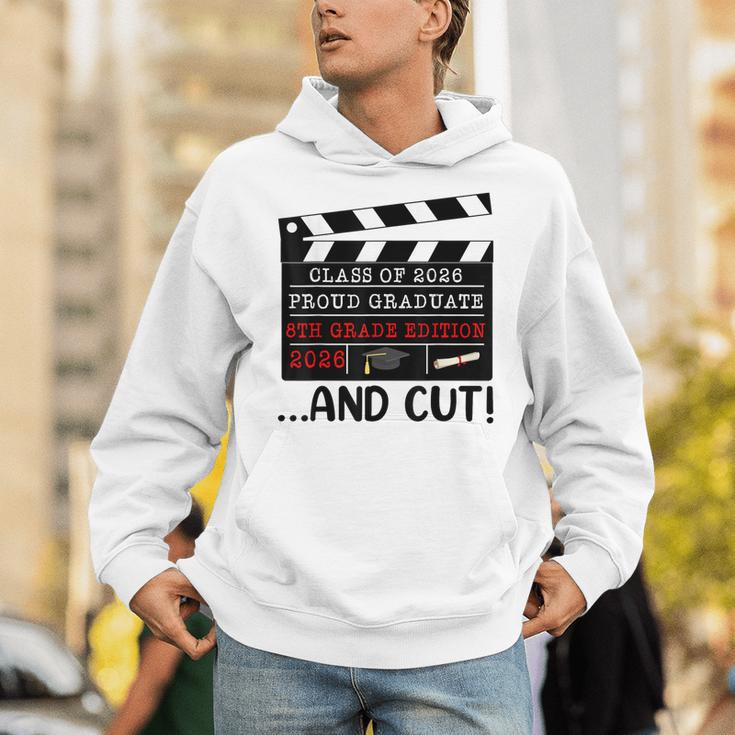 8th Grade Graduation 2026 Graduate Clapperboard Unisex Hoodie