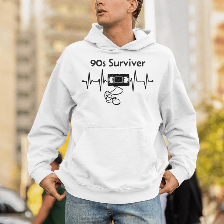 90s Survivor Retro Nostalgia Vintage Throwback Unisex Hoodie
