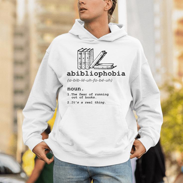 Abibliophobia The Fear Of Running Out Of Books Unisex Hoodie Abibliophobia The Fear Of Running Out Of Books Unisex Hoodie