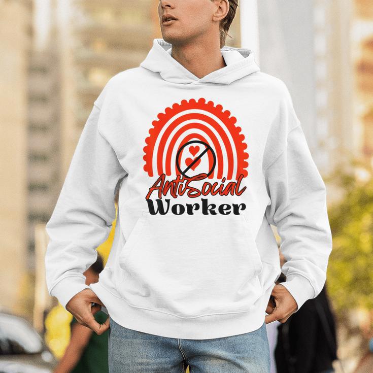 AntiSocial Worker Anti-Social Social Worker Introvert Unisex Hoodie