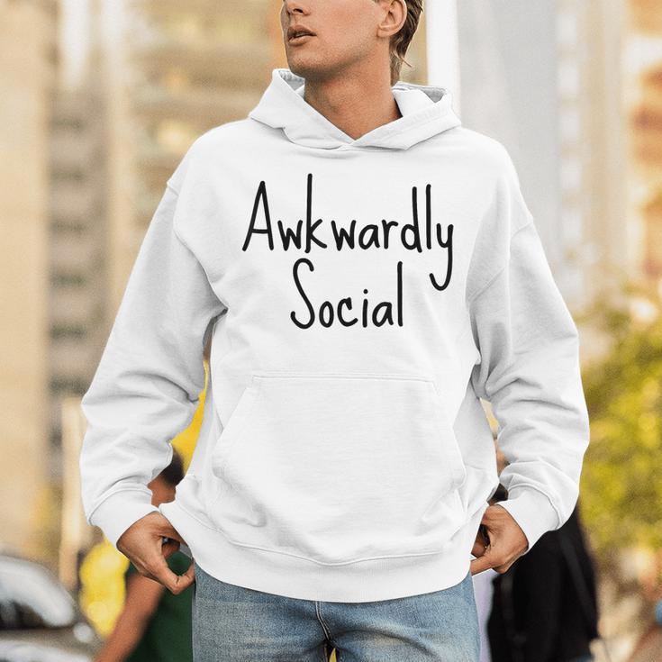 Awkwardly Social Introvert Anxious Socially Awkward Unisex Hoodie Awkwardly Social Introvert Anxious Socially Awkward Unisex Hoodie