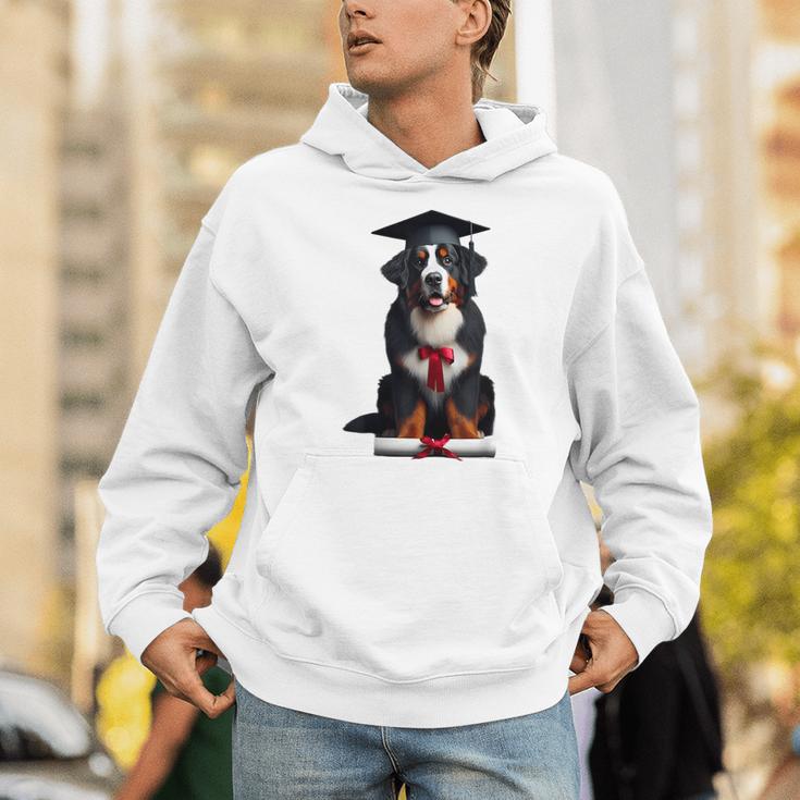 Bernese Mountain Dog Graduation Cap Graduate Training School For Men Women Girls Kids Unisex Hoodie