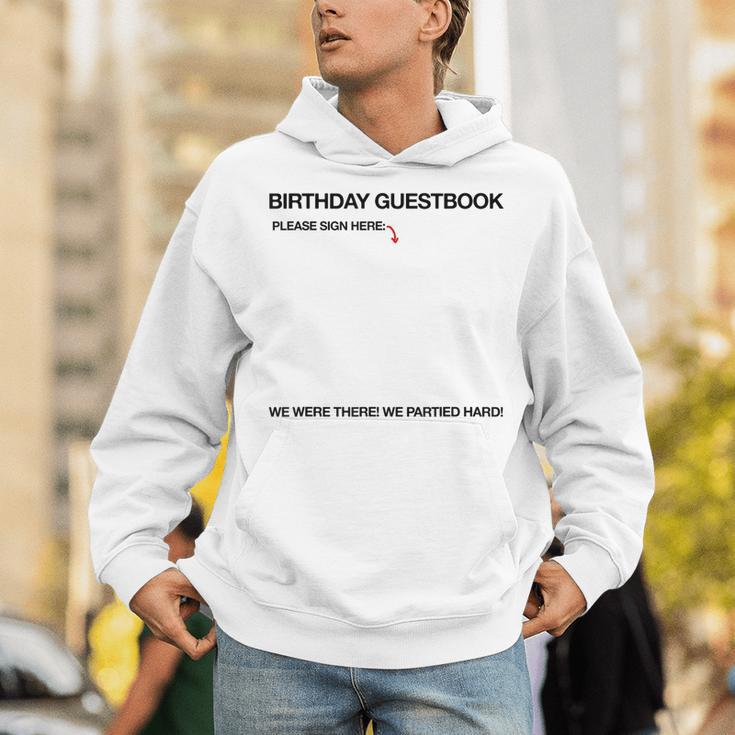 Birthday Guestbook Signable Memory Board Unisex Hoodie