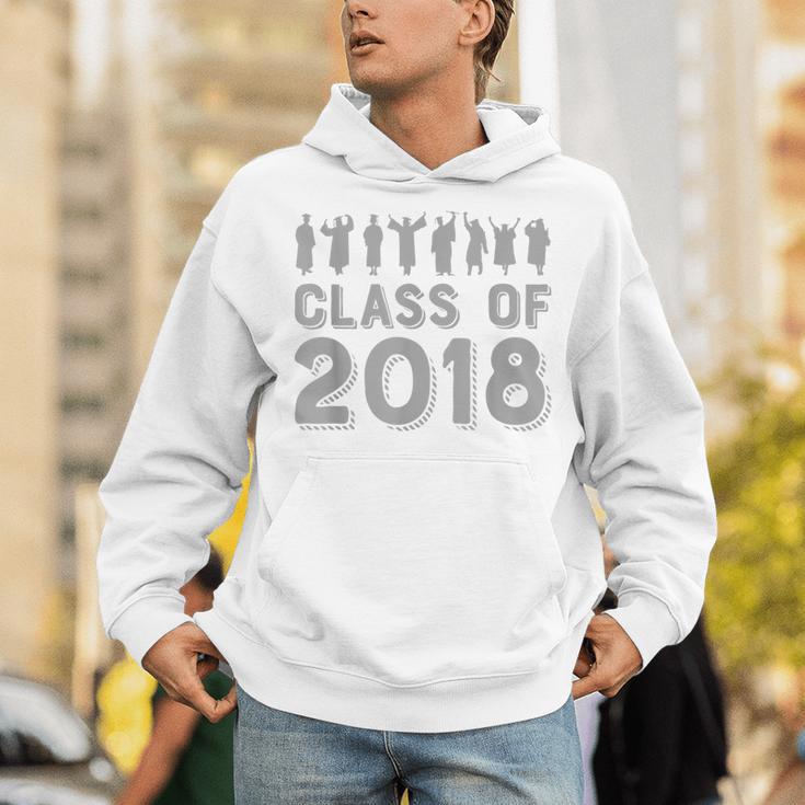 Blue & Grey Class Of 2018 Senior GraduationShirt Unisex Hoodie
