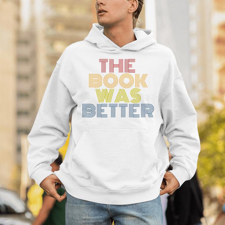 The Book Was Better Retro 70s Vintage Premium Tri-Blend Unisex Hoodie