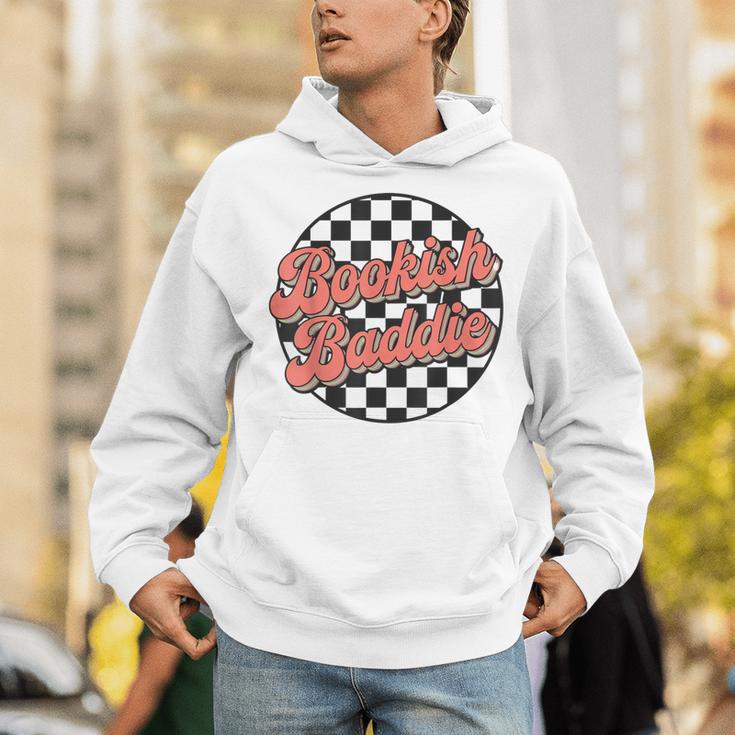 Bookish Baddie Retro Aesthetic Typography Unisex Hoodie