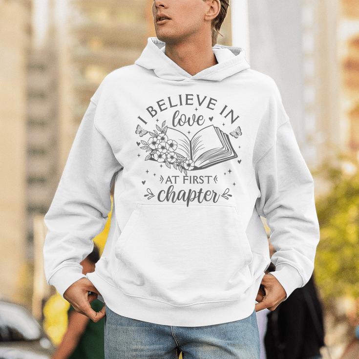Books I Believe In Love At First Chapter Book Lover Unisex Hoodie