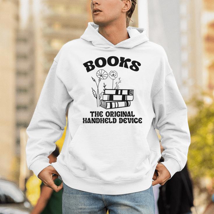Books The Original Handheld Device Book Lover Premium Unisex Hoodie