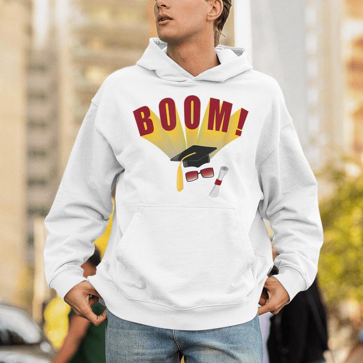 Boom Graduation Hat And Diploma For Proud Graduate Unisex Hoodie