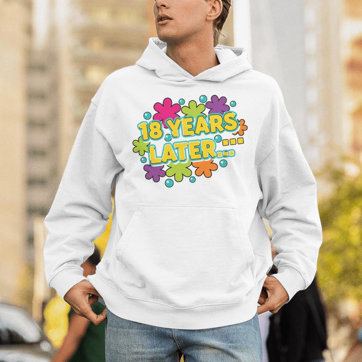 Cartoons Retro 18 Years Later Groovy Pop Art Nostalgia Premium Tri-Blend Unisex Hoodie