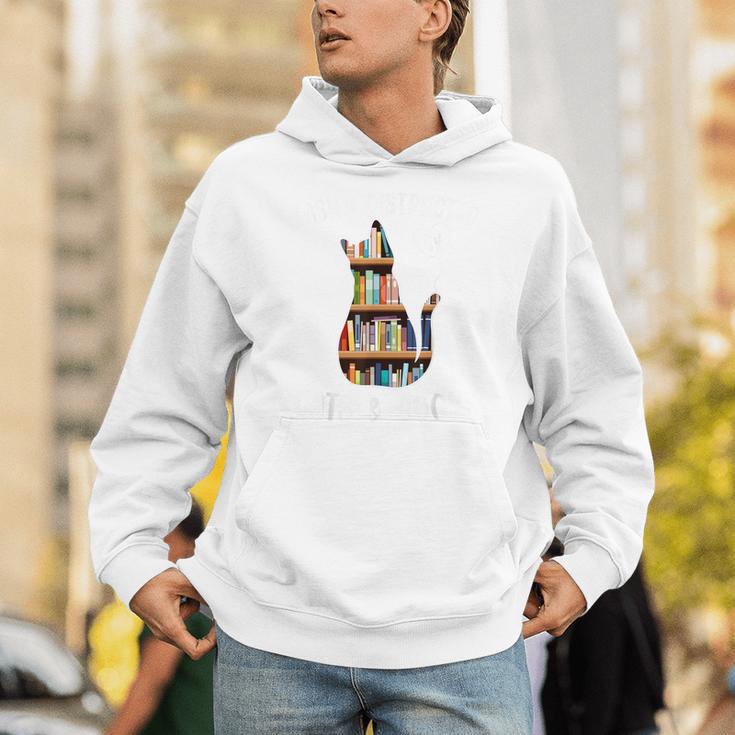 Cat Lover Tee Women Book Lover Reading Librarian Read Unisex Hoodie