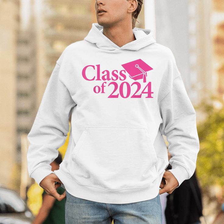 Class Of 2024 Pink For Girls And Women Graduation Unisex Hoodie