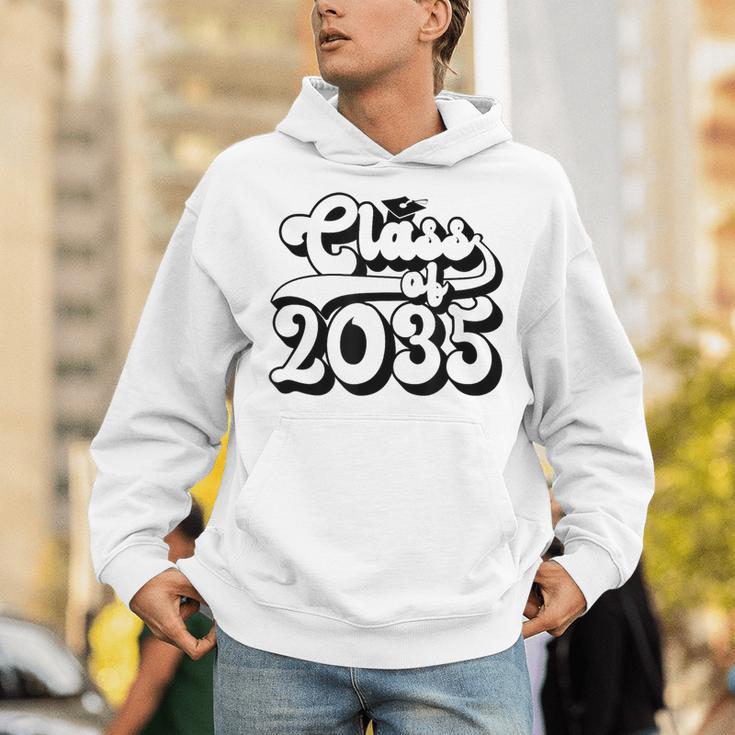 Class Of 2035 Senior Retro 2035 Grad Graduate Graduation Unisex Hoodie