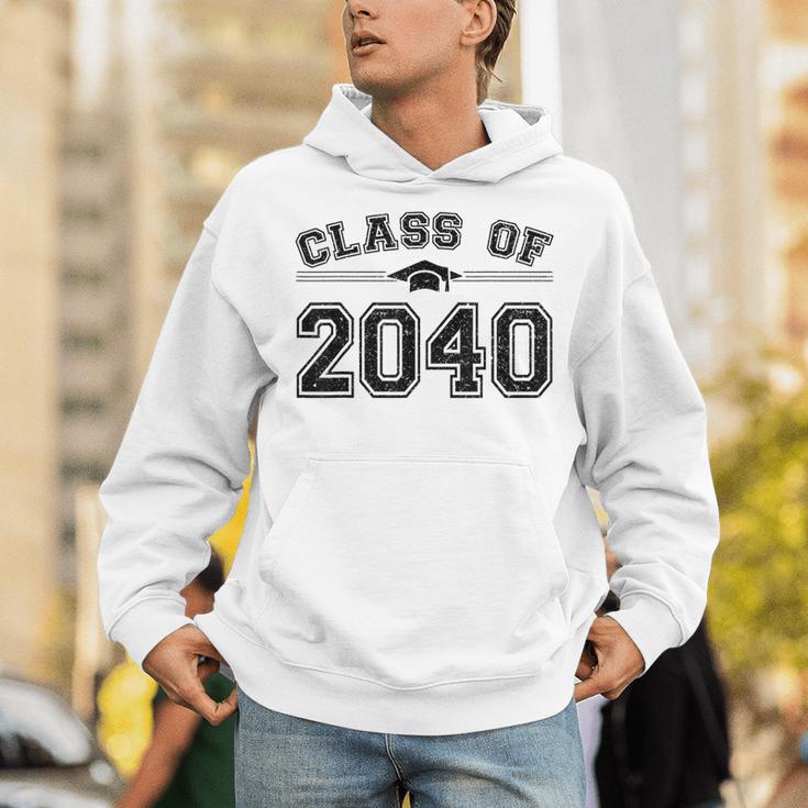 Class Of 2040 Grow With Me Graduation First Day Of School Unisex Hoodie
