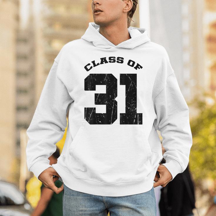 Class Of 31 Date High School Kindergarten Graduation Shirt Unisex Hoodie