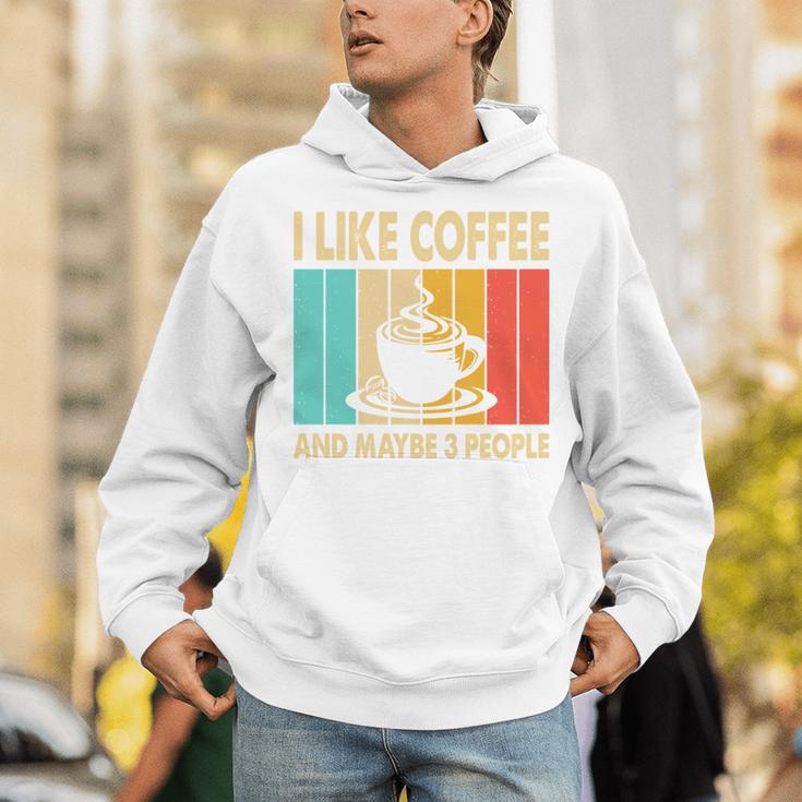 I Like Coffee And Maybe 3 People Introvert Anti-Social Unisex Hoodie I Like Coffee And Maybe 3 People Introvert Anti-Social Unisex Hoodie