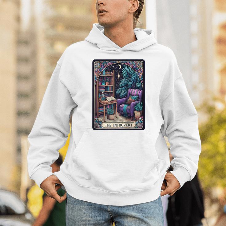 Color Graphic The Introvert Tarot Card Raglan Baseball Tee Unisex Hoodie Color Graphic The Introvert Tarot Card Raglan Baseball Tee Unisex Hoodie